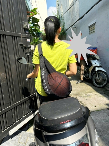 Túi lưới đựng bóng rổ, bóng đá, bóng chuyển TROY túi đeo chéo thể thao tập gym, đi chơi, đi học