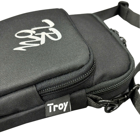 Túi đeo chéo TROY mini bag size 16 x 11cm đựng điện thoại, phụ kiện, chất liệu vải bố pvc chống thấm
