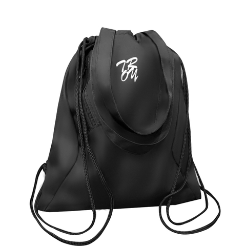 Balo dây rút TROY RLEO có quai xách đeo kiểu túi tote chất vải bố chống thấm, size 39 x 33 x 7cm