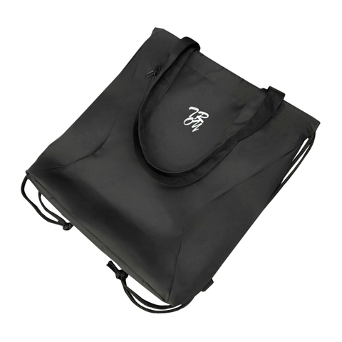 Balo dây rút TROY RLEO có quai xách đeo kiểu túi tote chất vải bố chống thấm, size 39 x 33 x 7cm