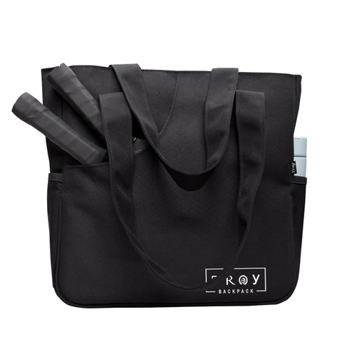 Túi tote đựng vợt pickleball TROY TOTE-PCK vải bố pvc trượt nước, size lớn 37 x 36 x 13cm