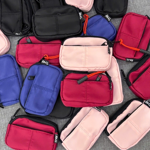 Ví mini đựng tiền TROY SWING đựng thẻ, phụ kiện, ... chất vải bố dù, size 12 x 8 x 2cm