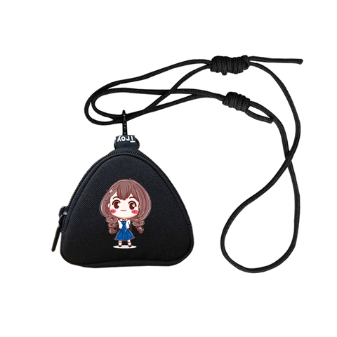 Ví móc khóa, ví mini đựng tiền TROY REC HỌA TIẾT đựng thẻ, phụ kiện,.. [ kèm dây đeo ], size 11 x 10 x 3cm