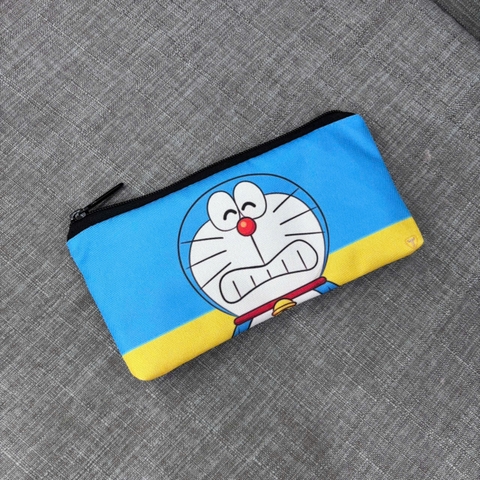 Bóp đựng bút viết dẹp TROY FB họa tiết câu lạc bộ bóng đá size 22 x 10cm, chất liệu vải bố