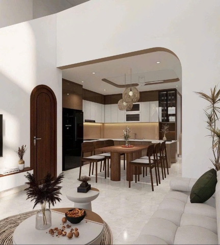 Mẫu nhà cấp 4 có gác lửng 4.7x16m