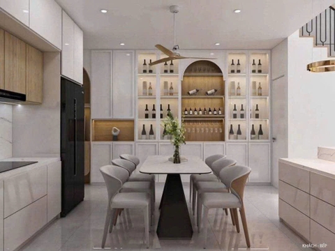 Mẫu nhà cấp 4 hiện đại, có gác lửng 4x17m