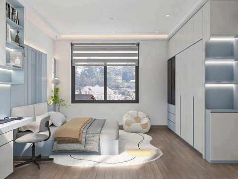 Mẫu nhà 02 tầng hiện đại 5x18m