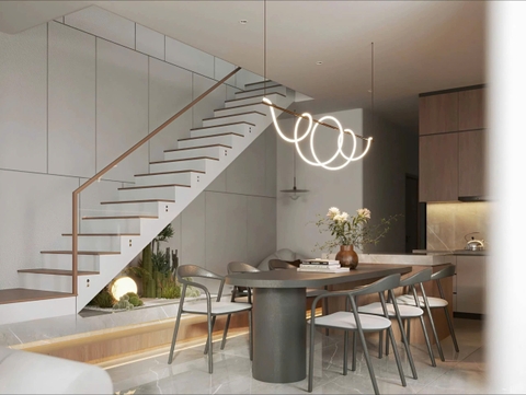 Mẫu nhà 02 tầng hiện đại 7x20m