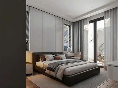 Mẫu nhà 02 tầng hiện đại 4.8x25m