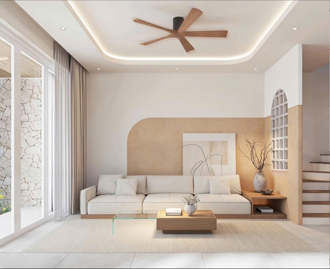 Mẫu nhà 02 tầng hiện đại 7x25m