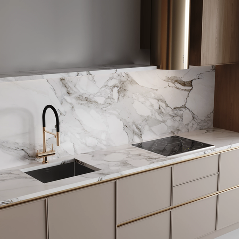 Tủ bếp góc L GoldTRA