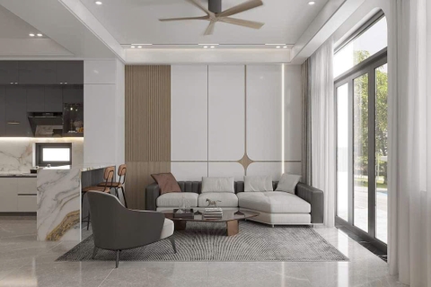 Mẫu nhà cấp 4 hiện đại 5x18m