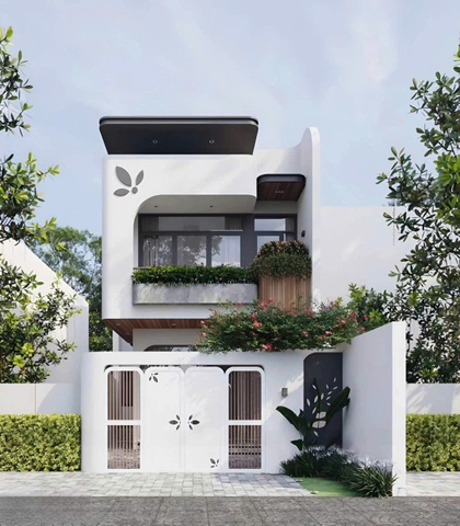 Mẫu nhà 02 tầng hiện đại 5x18m