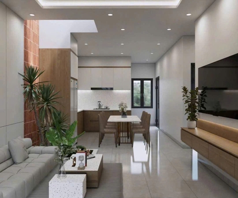 Mẫu nhà cấp 4 hiện đại 6,5x15m