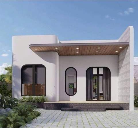 Mẫu nhà cấp 4 hiện đại 7x15m