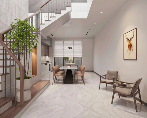 Mẫu nhà 03 tầng hiện đại 5x20m