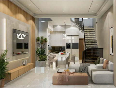 Mẫu nhà 03 tầng hiện đại 5x20m