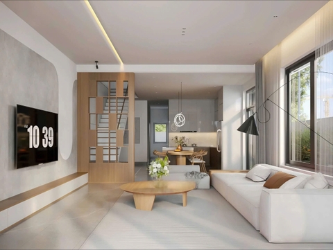 Mẫu nhà 02 tầng hiện đại 7x20m