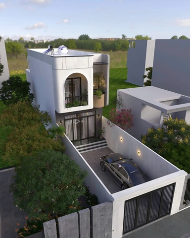 Mẫu nhà 02 tầng hiện đại 5x29m