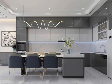 Mẫu nhà 02 tầng hiện đại 4.8x25m