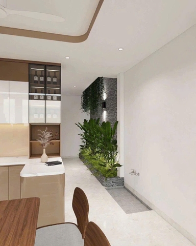 Mẫu nhà cấp 4 có gác lửng 4.7x16m