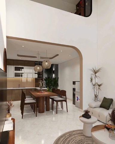 Mẫu nhà cấp 4 có gác lửng 4.7x16m