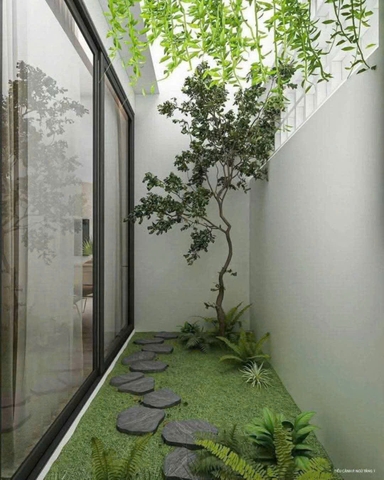 Mẫu nhà cấp 4 hiện đại, có gác lửng 4x17m