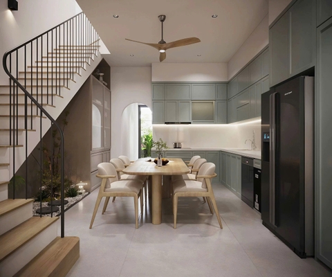 Mẫu nhà 02 tầng hiện đại 5x25m