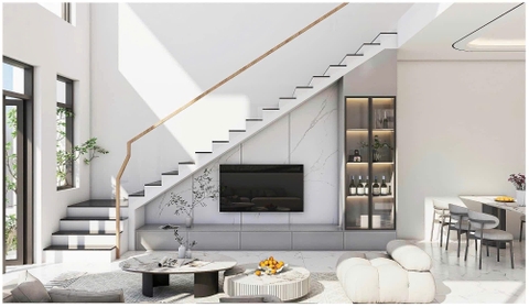 Mẫu nhà 02 tầng hiện đại 5x20m