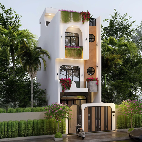 Mẫu nhà 03 tầng hiện đại 5x18m