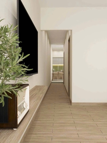 Mẫu nhà cấp 4 hiện đại 4x12m