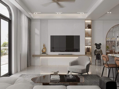 Mẫu nhà cấp 4 hiện đại 5x18m