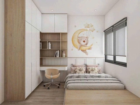 Mẫu nhà cấp 4 hiện đại, có gác lửng 4x17m