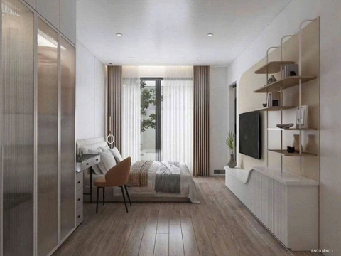 Mẫu nhà cấp 4 hiện đại, có gác lửng 4x17m