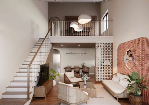 Mẫu nhà cấp 4 hiện đại 5x10m