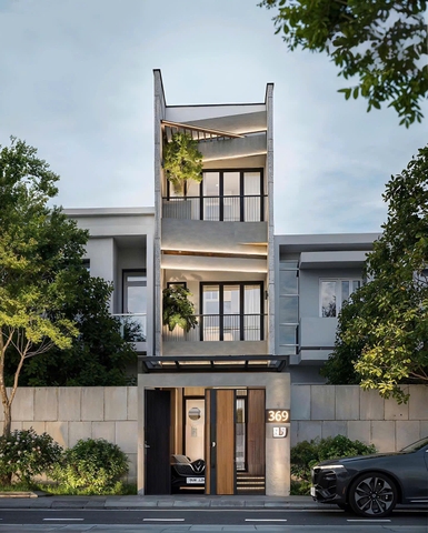 Mẫu nhà 03 tầng hiện đại 5x12m