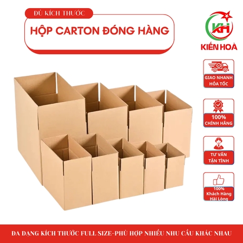 Hộp Carton Đóng Hàng – Đầy Đủ Kích Thước, Giá Rẻ Tại Xưởng - Giá liên hệ
