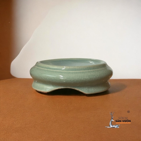 Đế Giá Đỡ Chậu, Bình Hoa Bằng Men 3 Chân - Gốm Sứ Sân Vườn