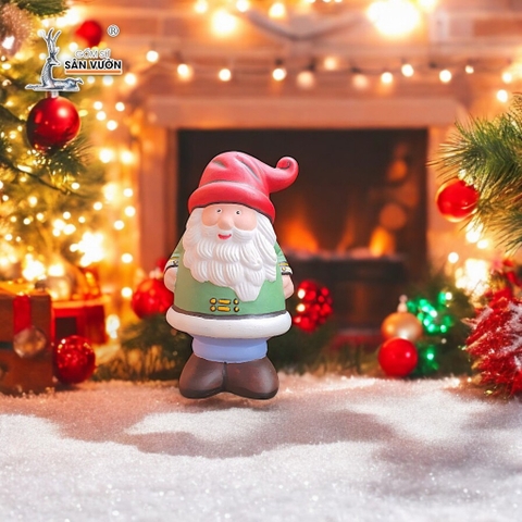 Tượng Gốm Đất Nung Hình Thần Lùn Giữ Vườn Gnome - Gốm Sứ Sân Vườn