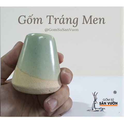 Lọ Cắm Bút Gốm Men Mini - Gốm Sứ Sân Vườn