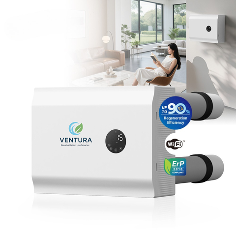 Máy Lọc Và Cấp Khí Tươi Gắn Tường Hồi Nhiệt -Ventura Eco Flex