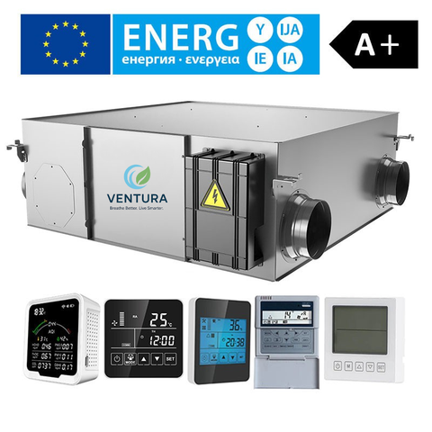 Lọc Và Cấp Khí Tươi Âm Trần Hồi Nhiệt - Ventura Comfort Air VCA15