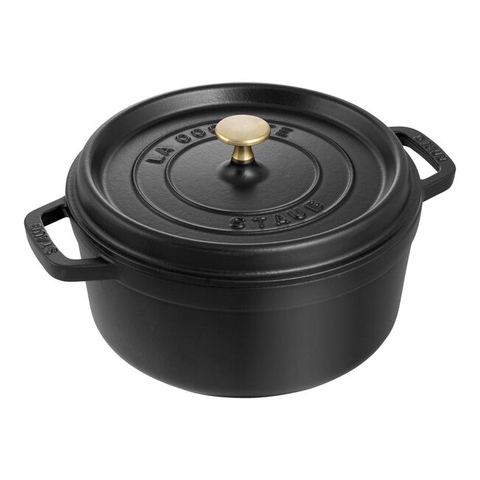 Nồi gang tròn STAUB màu xám