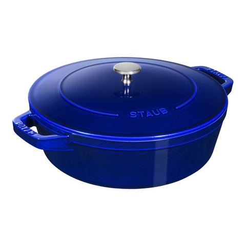 Nồi gang oval STAUB màu xanh đen