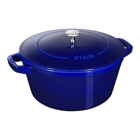 Nồi gang oval STAUB màu xanh đen