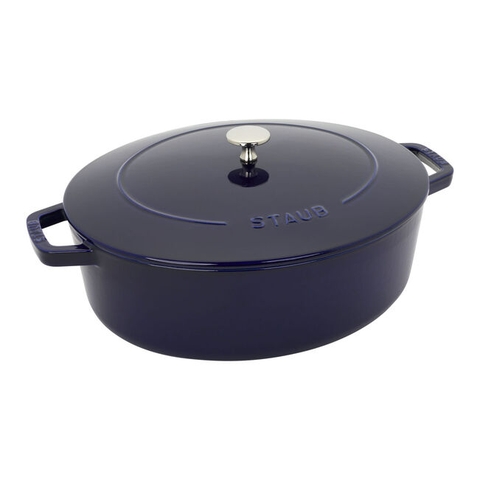 Nồi gang tròn STAUB màu xanh đen - 10cm