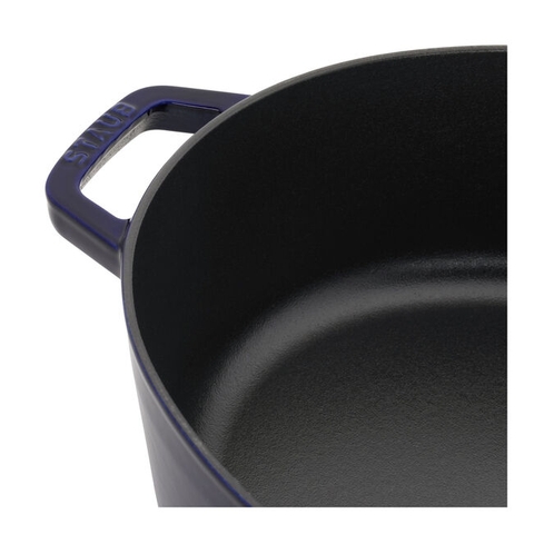 Nồi gang tròn STAUB màu xanh đen - 10cm
