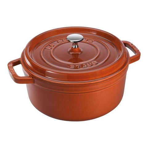 Nồi gang tròn STAUB màu xám