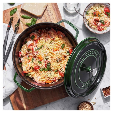 Nồi gang tròn STAUB màu xám