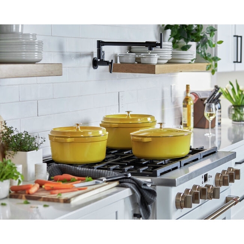 Nồi gang tròn STAUB màu xám